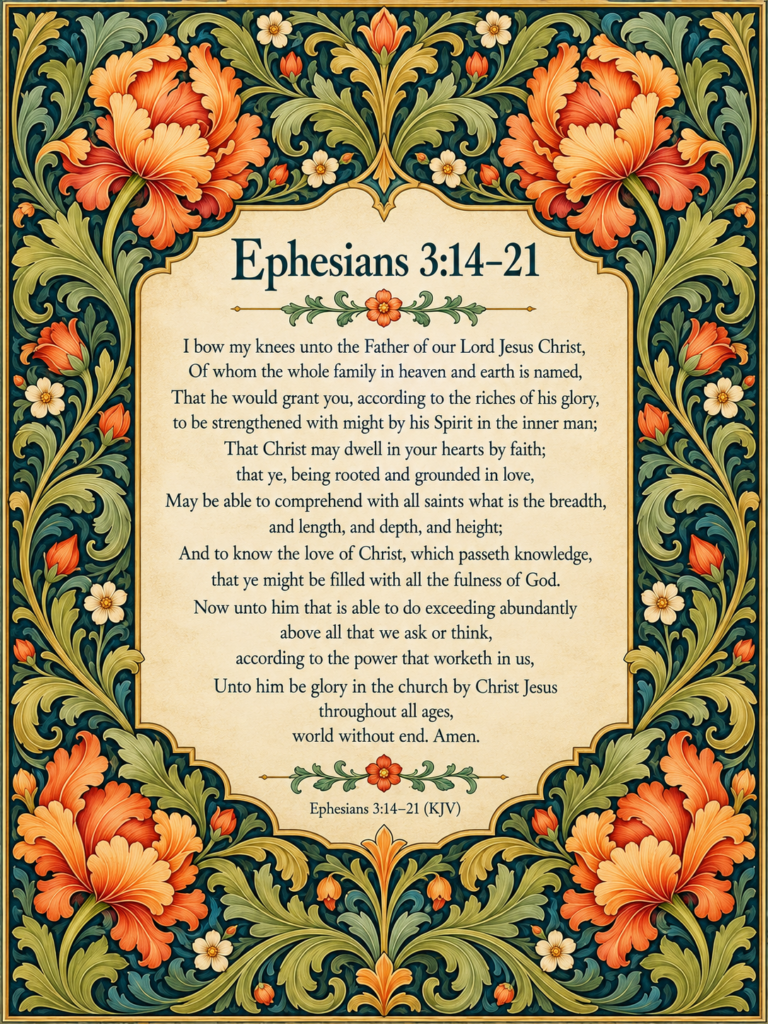 ephesians 3:14 21 kjv